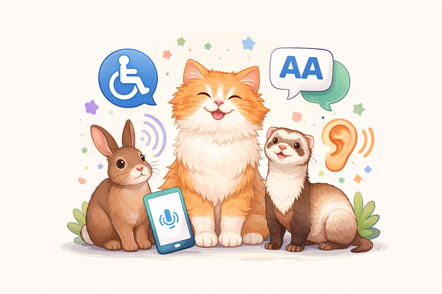 Accessible and user-friendly website information for Megan’s Pet Sitting