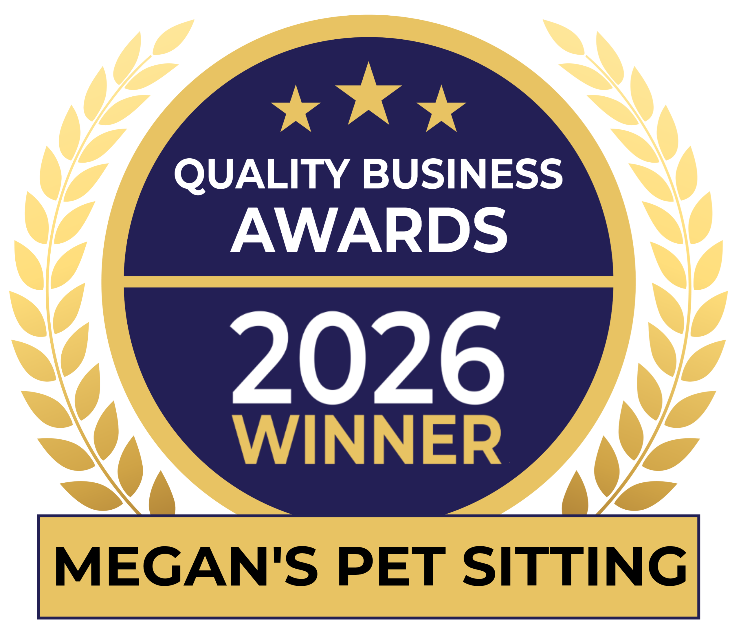 Quality Business Awards 2026 Winner - Megan's Pet Sitting